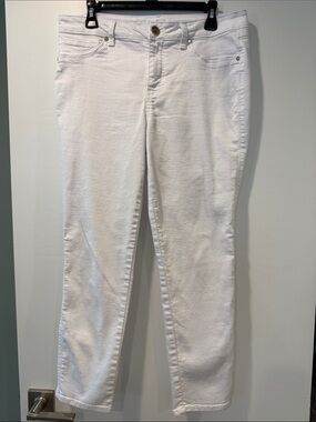 1822 Denim White Straight Leg Jeans